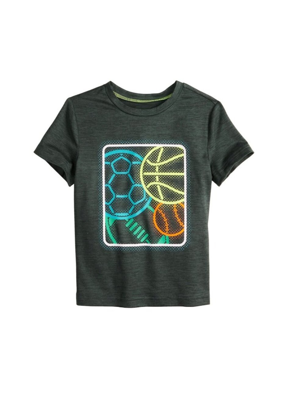 Jumping Beans Toddler Boys Neon Sports Short Sleeve Tee T-shirt Size 2T